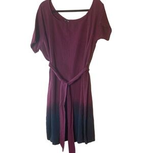 Torrid Super soft T shirt dress with tie belt‎  Ombre Size 1X
